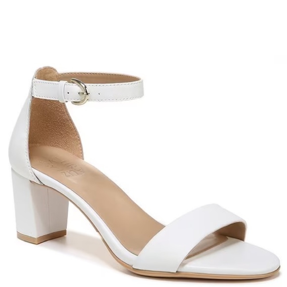 Naturalizer Vera White Bridal Heels Sandals - Size 9.5, Great Condition